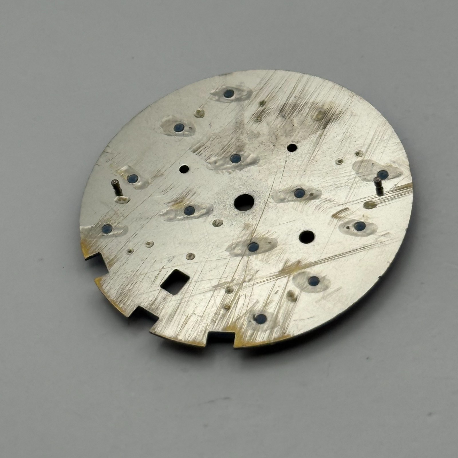 Seiko 7T92-0KE0 Watch Dial Chronograph 100M Blue Japan Spare Parts Repair 30.9mm