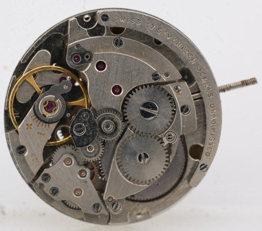 ‘GZH’ SWISS 17j INCOMPLETE AUTOMATIC WRIST WATCH MOVEMENT, 25.96mm (M9)