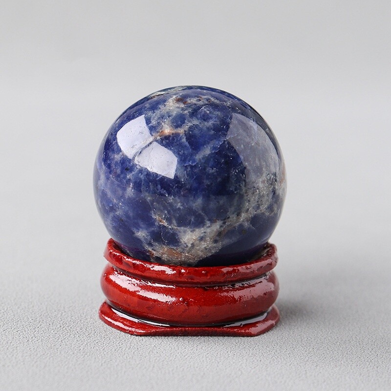 Natural Crystal Sphere Healing Stone Ball Reiki Feng Shui Meditation Desk Decor