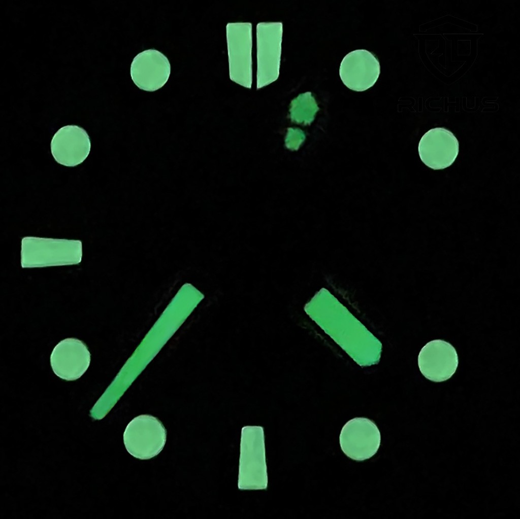 28.5mm Dial With Hands Green Luminous Fit NH34 NH35 NH36 Movement Accessories