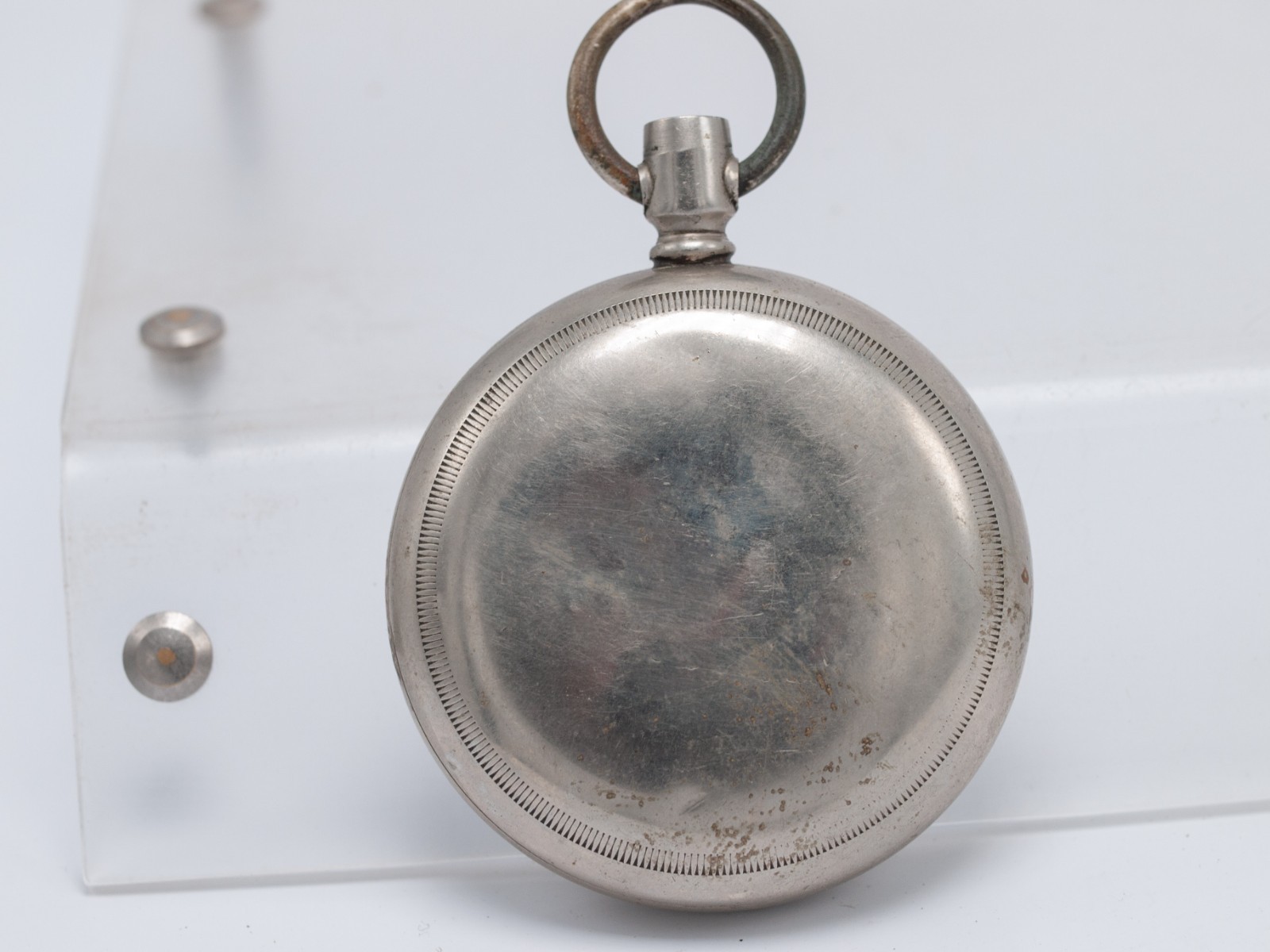 Fahys Oresilver 18s Pocket Watch Open Face Lever Set Case 55.8mm