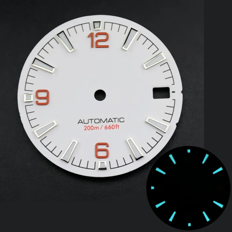 Quality Sea 600M Style Watch Dial with C3 Bgw9 Green Blue Luminous for Nh35 Nh36
