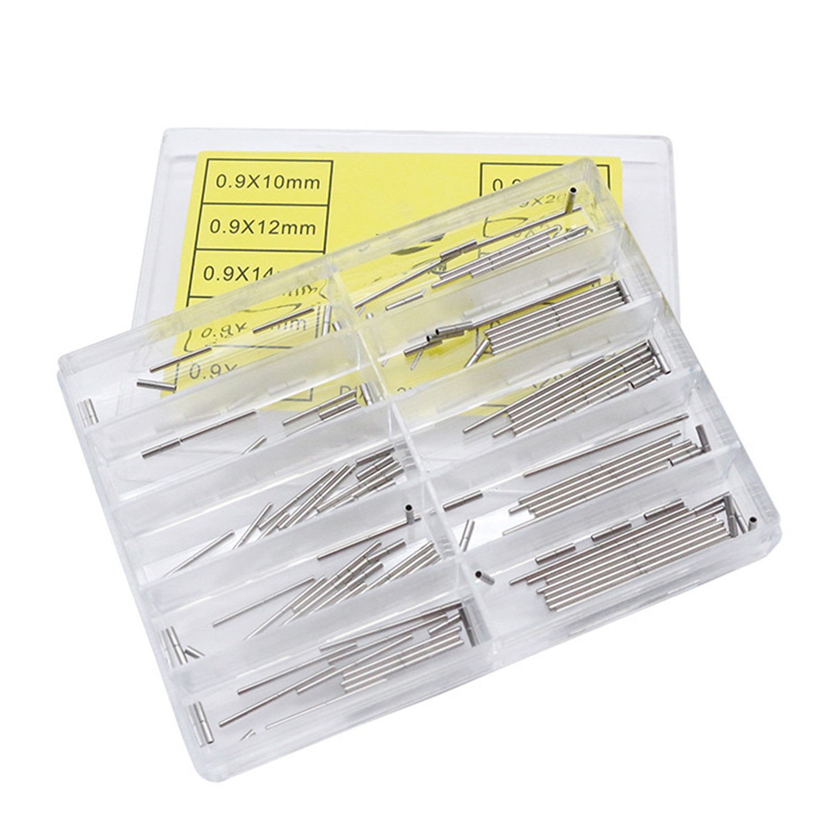 1.2mm Notched Tube 0.9mm Capsa Pin Watch Band Strap Pin Bar Assortment 10-28mm C