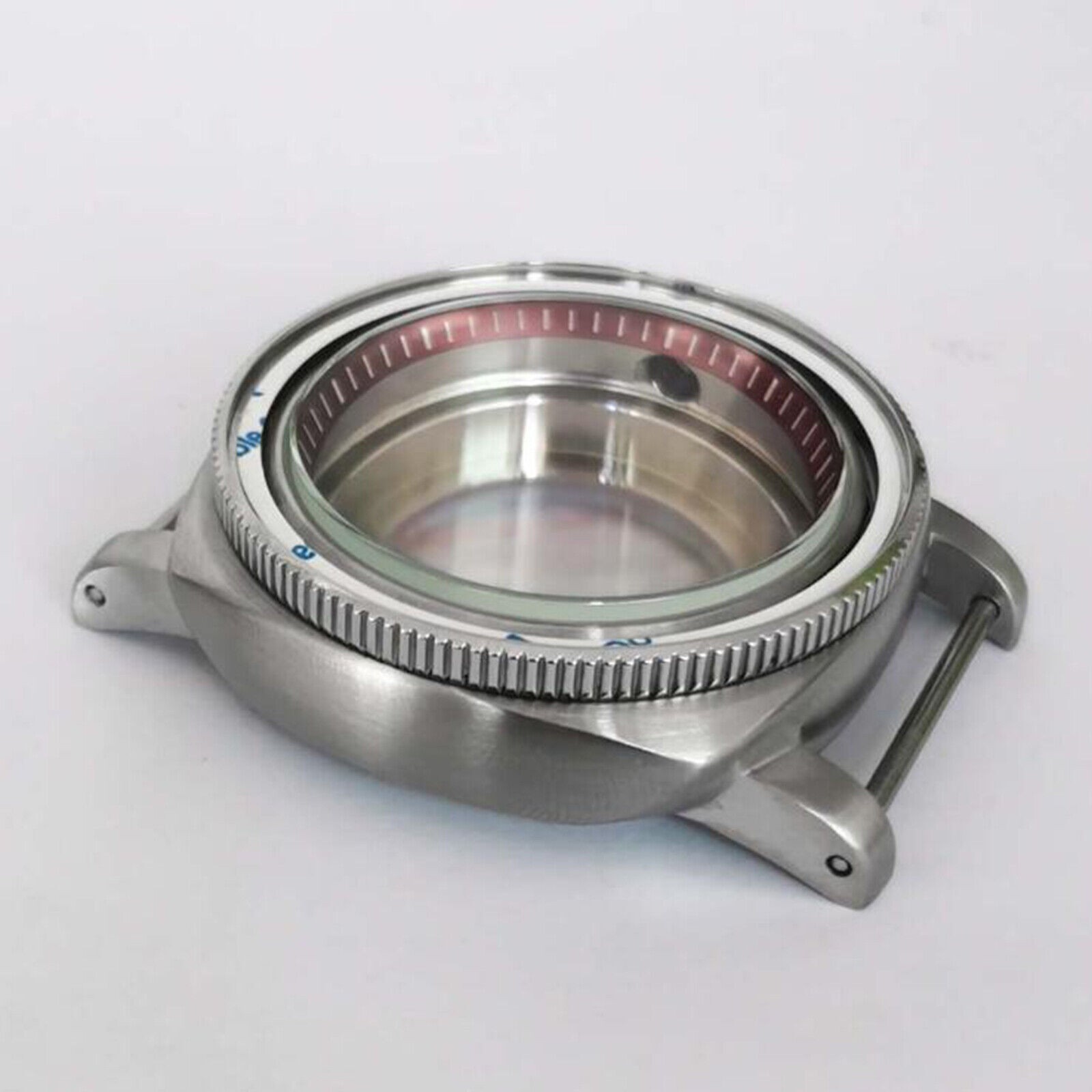 42MM 316L Watch Case Bezel Red Inner Ring for NH35/NH36/4R/7S Watch Movement