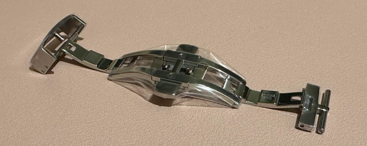 Hirsch Pusher Buckle Deployant Deployment Folding Clasp Stainless Steel 18mm
