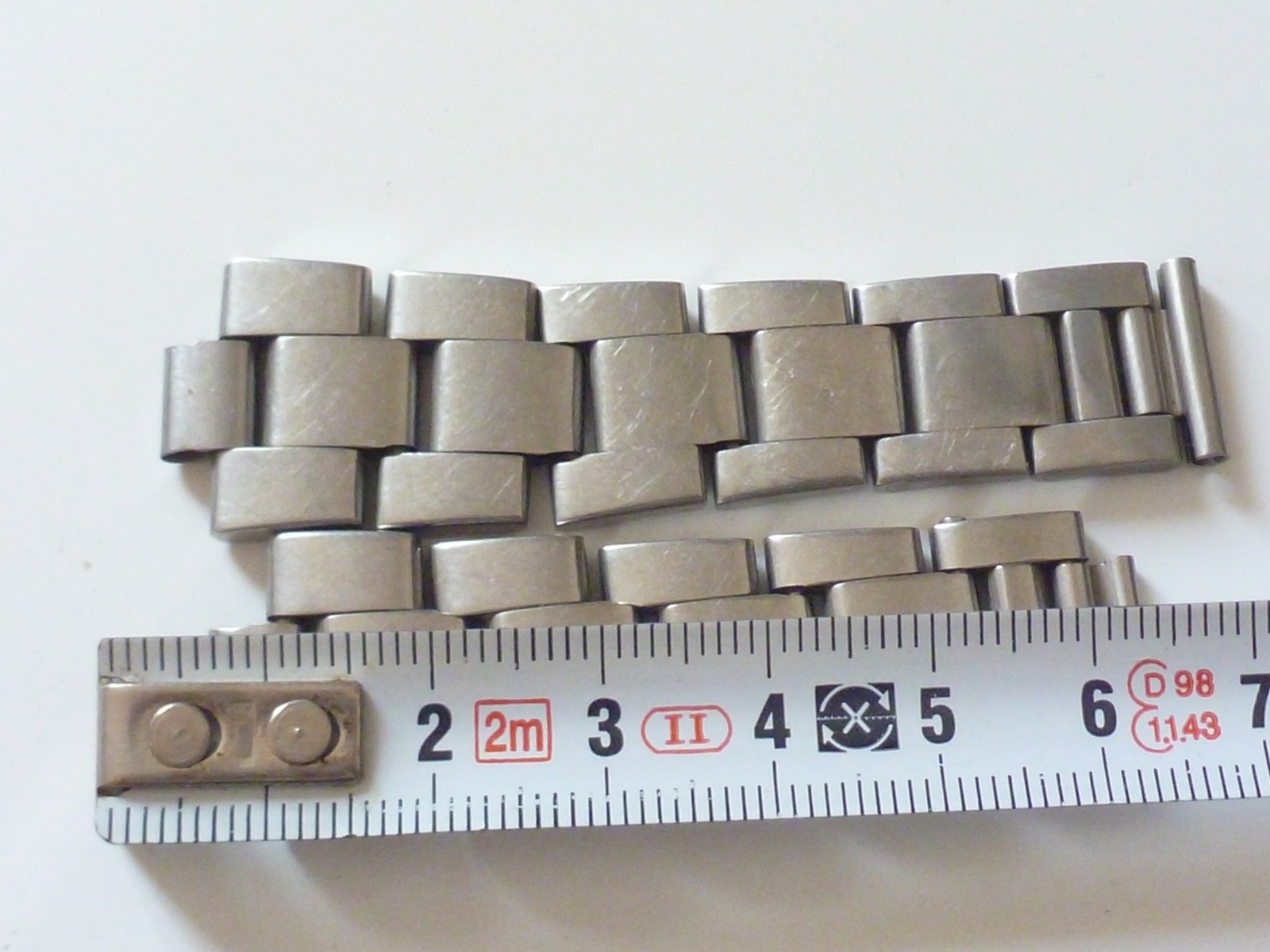 2 Half ORIGINAL Rolex Steel Bracelet 78350 19MM length Oyster without ends –