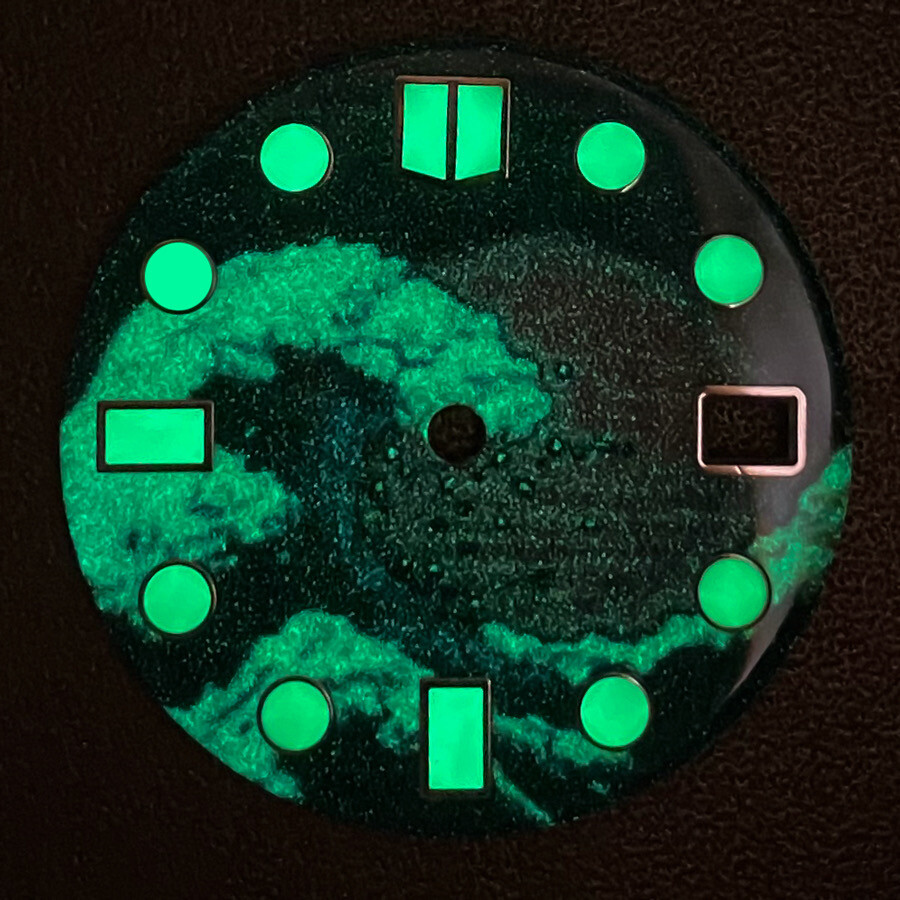 28.5mm Color Arts Luminous Watch Dial for NH35/36
