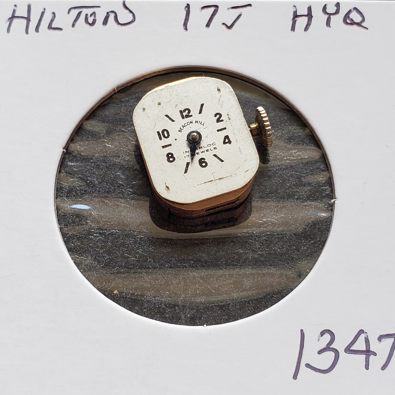 LADIES HILTON 17J HYQ WRIST WATCH MOVEMENT #1347