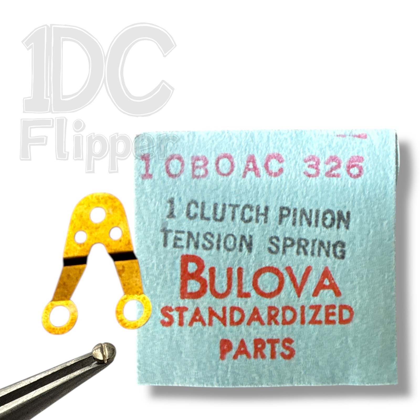 Bulova 10BOAC CLUTCH TENSION SPRING w/ Screw #326 10CBAC Fits Multiple, Read!