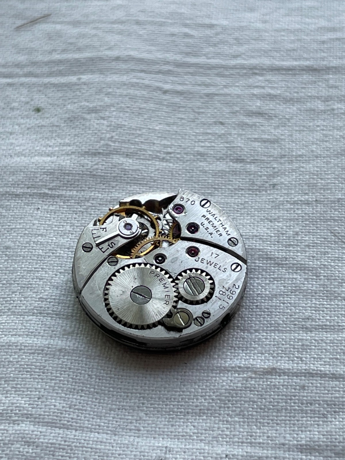 Waltham Premier 870 – movement for ladies watch AS IS, lot 1405