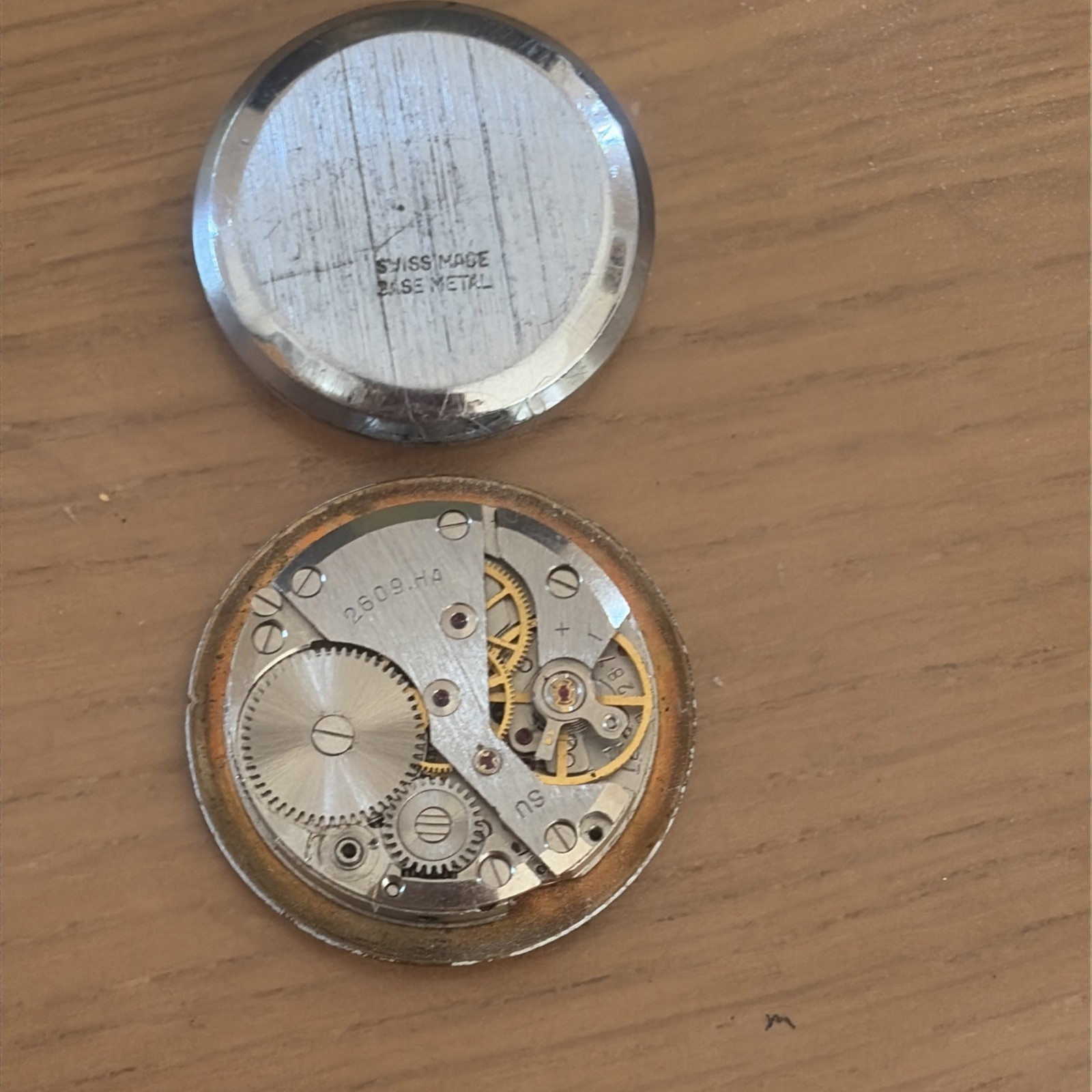 Vintage Raketa 2609.HA USSR -watch movement for parts Sekonda Watch face front