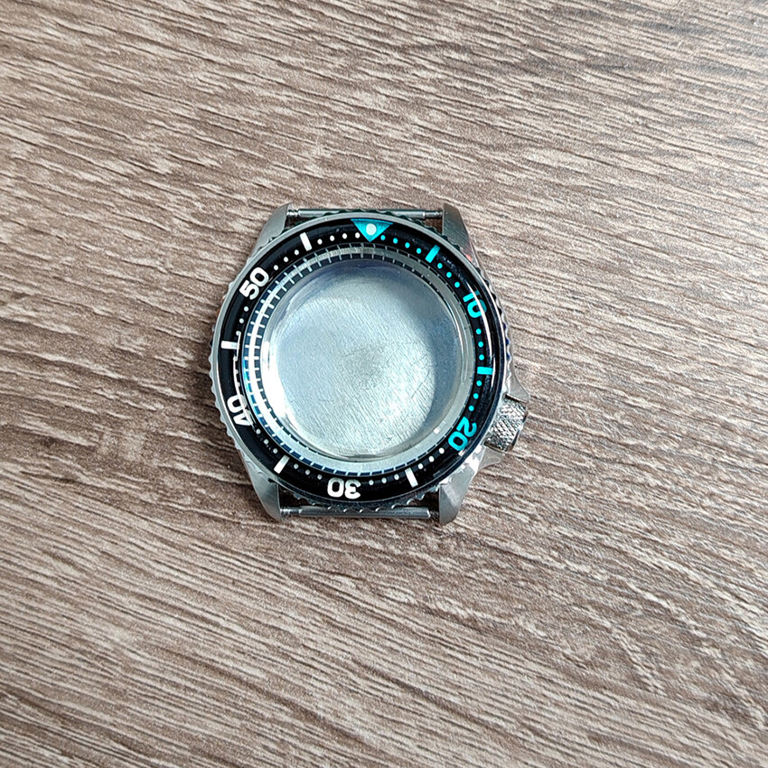42MM 316 Steel Watch Case Resin Bezel Mineral for SKX007 for NH35/36/4R Movement