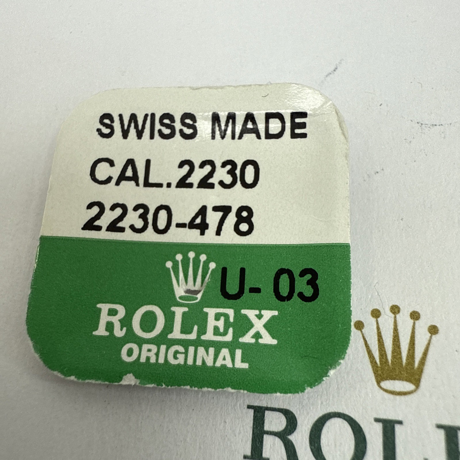 GENUINE Authentic Rolex 2235 478 Bridle For Balance Bridge, Price For 1 Pcs