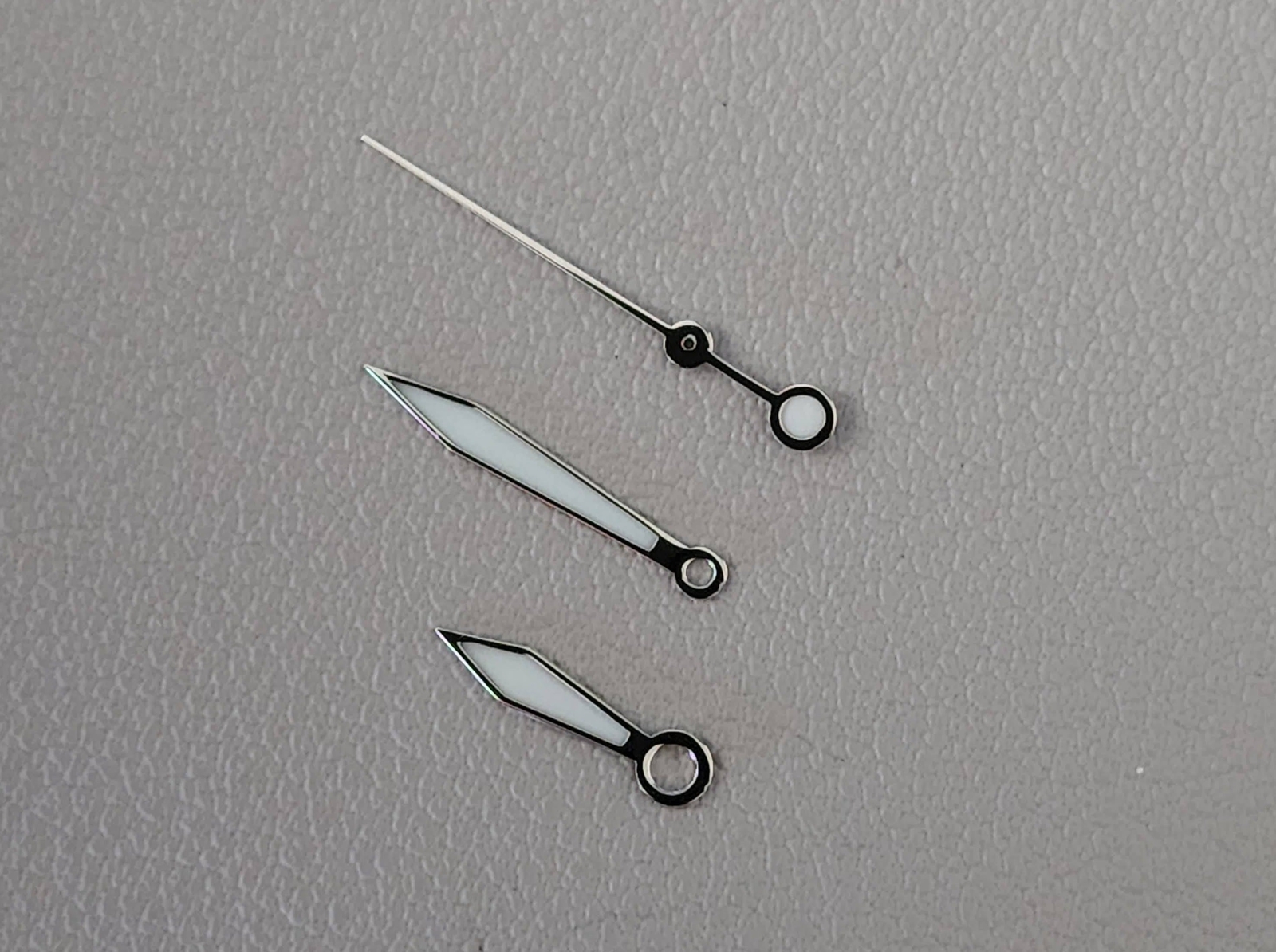 HANDS SET SARG STYLE SILVER BGW9 / SEIKO MOD SKX SKX007 NH35 NH36 NH34