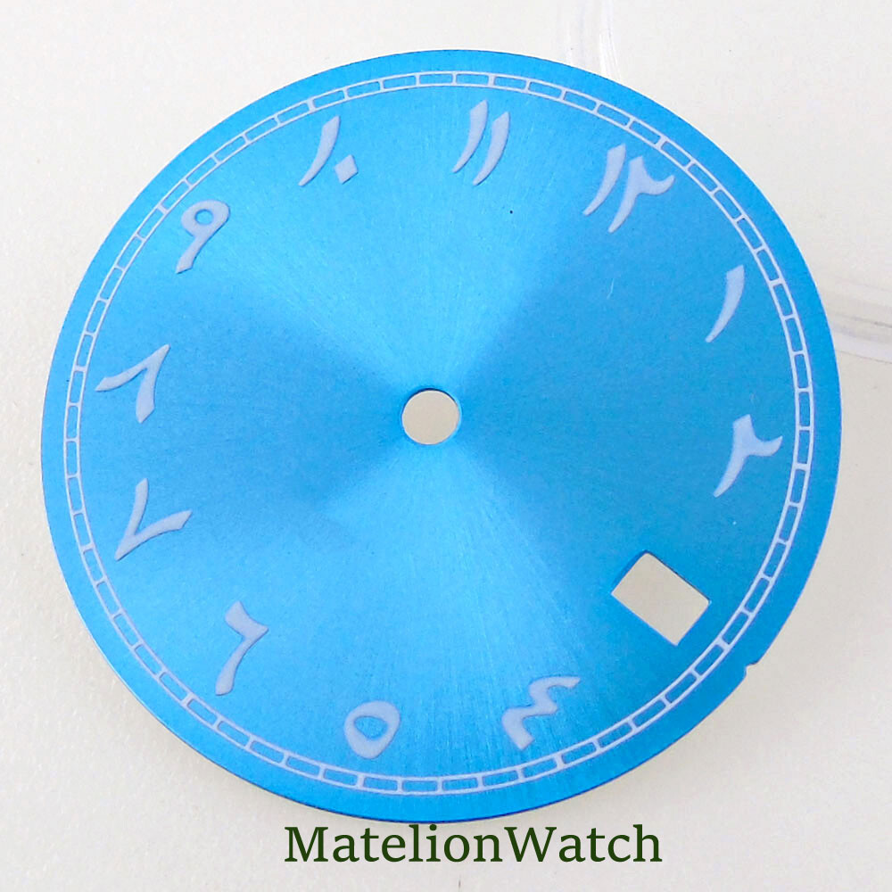 Fits NH35A Movement 29mm Watch Dial Faces Persian Farsi Numbers Date Luminous