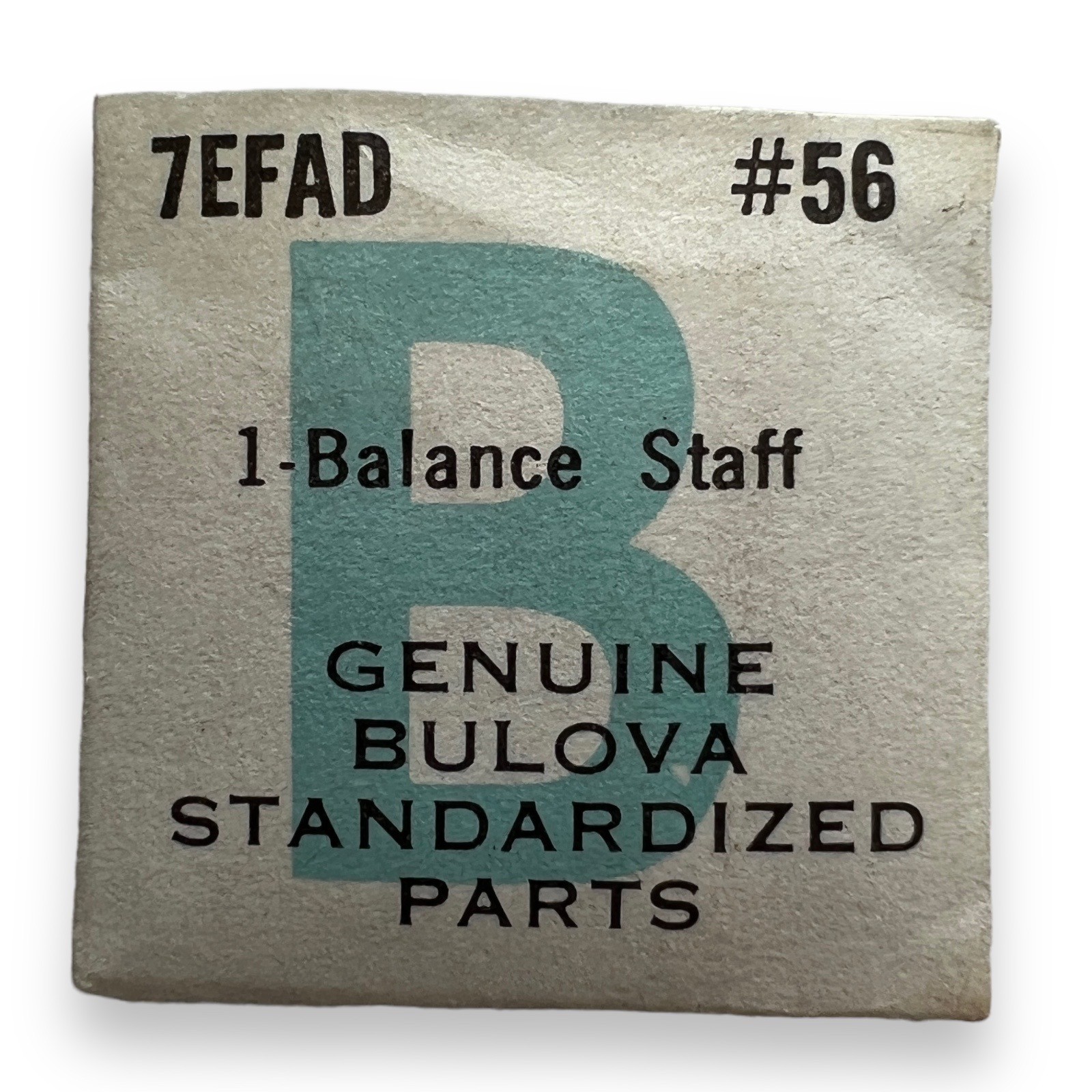 Bulova 7EFAD Balance Staff x 1 Watch Material Part #56 Automatic Buren 04 NOS