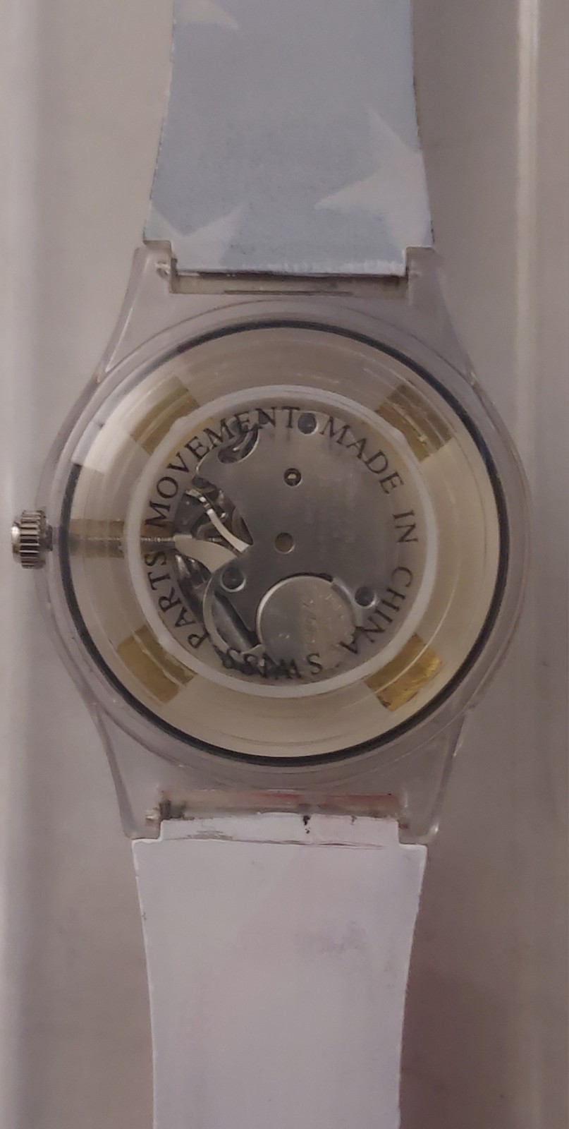 Stars & Stripes Swiss Quartz Movement Dial Watch w/Box ~Needs New Battery