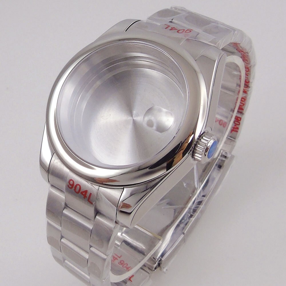 36MM 39MM Sapphire Glass Watch Case Fit Oyster Style NH34A NH35 NH36 ETA 2824