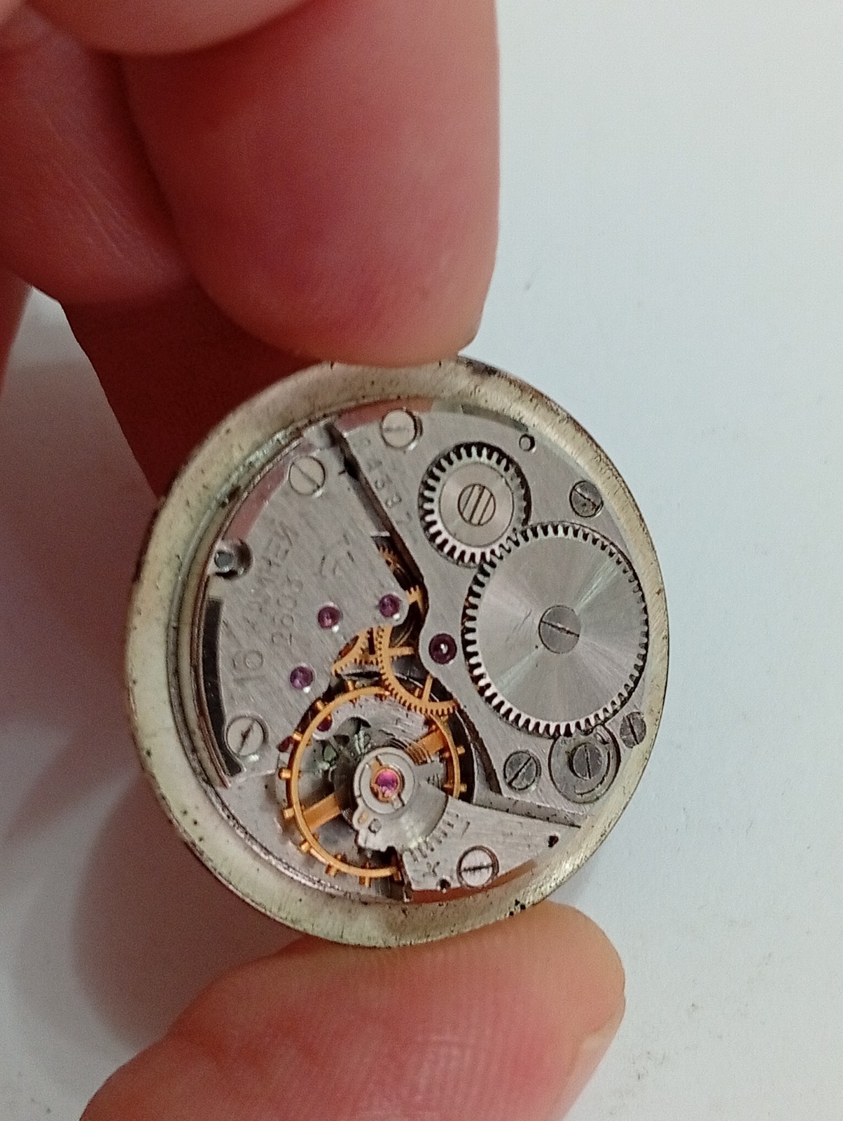 Raktea Watch Movement, Caliber 2603, 16 Jewels, USSR — FOR PARTS