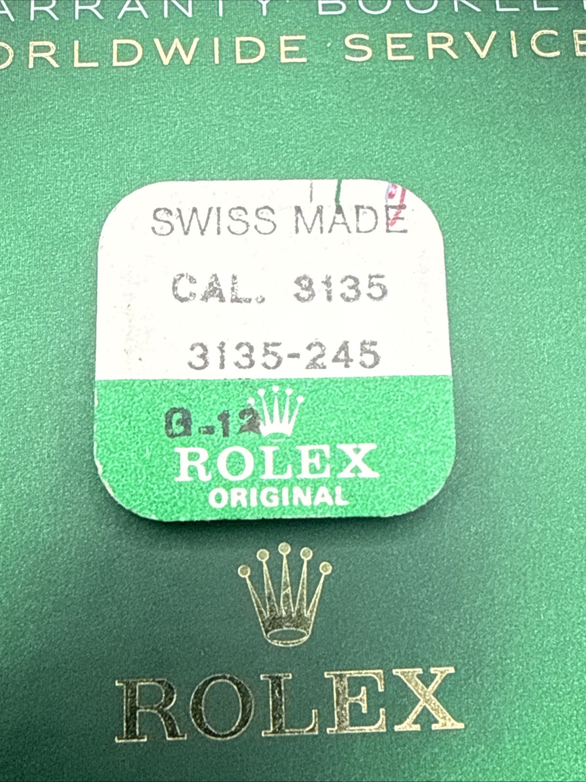 Rolex Cal. 3135 Click Spring 3135-245 Automatic Yoke Part NOS Genuine Swiss