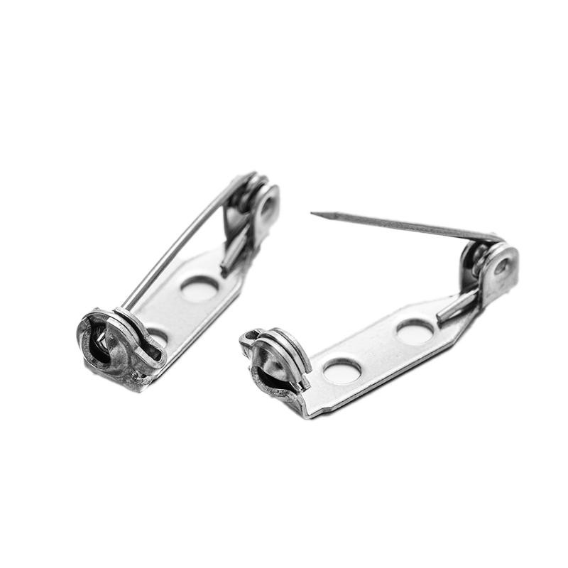 10/20pcs Stainless Steel Brooch Pin Backs Safety Clasp Lock for Diy Name Badge J