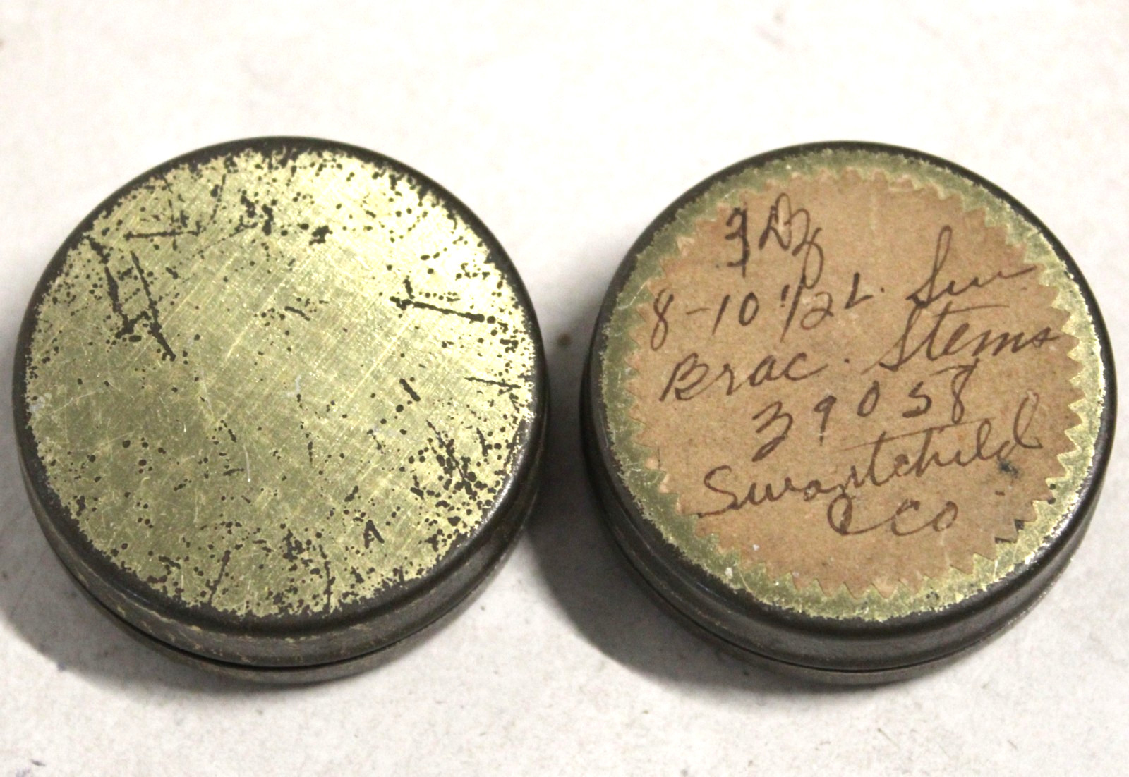Vintage Elgin National Watch Company Main Springs Box & 2 Watch Parts Tins