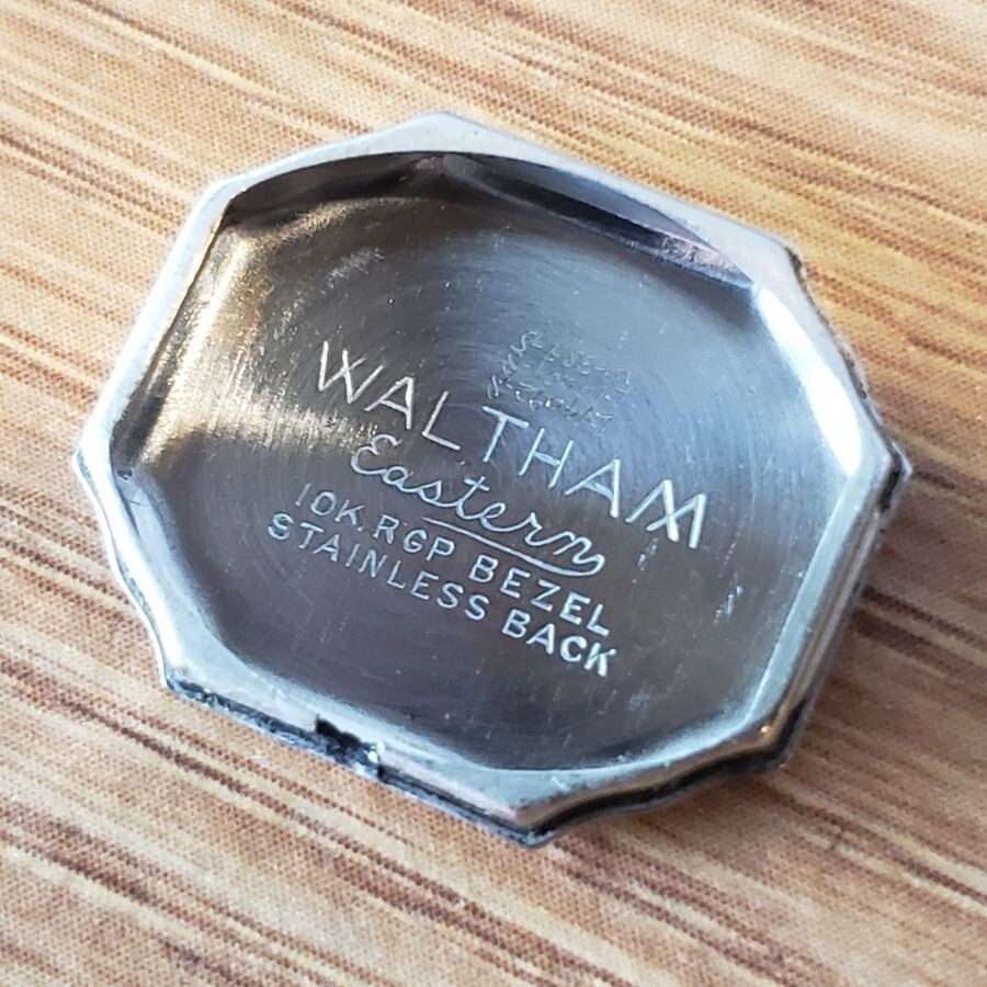 VTG Waltham Eastern 678 17 Jewels Watch Movement 034789 4 ADJ 10k rgp Bezel WP1