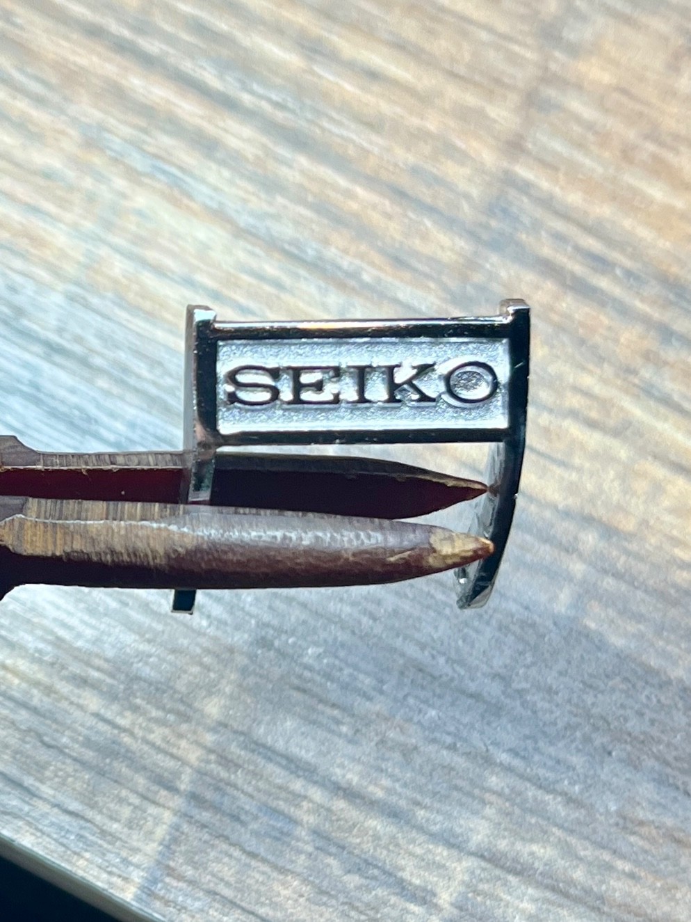 Seiko Buckle 15mm Silver Tone Vintage Original Used Watch Band Japan