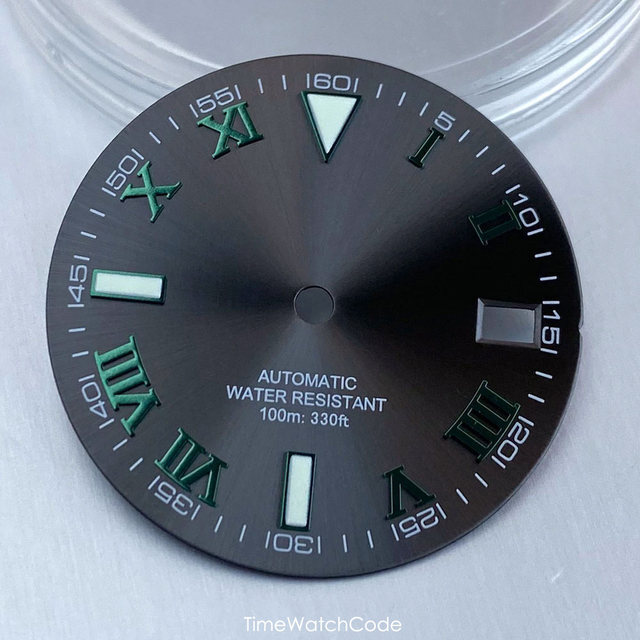 29mm Roman Numerals NH35 Watch Dial Face for NH36 NH38 4R35/36 Sunburst MOD Dial