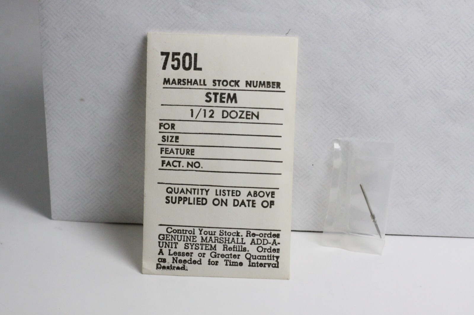 Marshall Stem 750L FOR COURT 45, CROTON YC, HELBROS 101 RENSIE 01, 45 23U