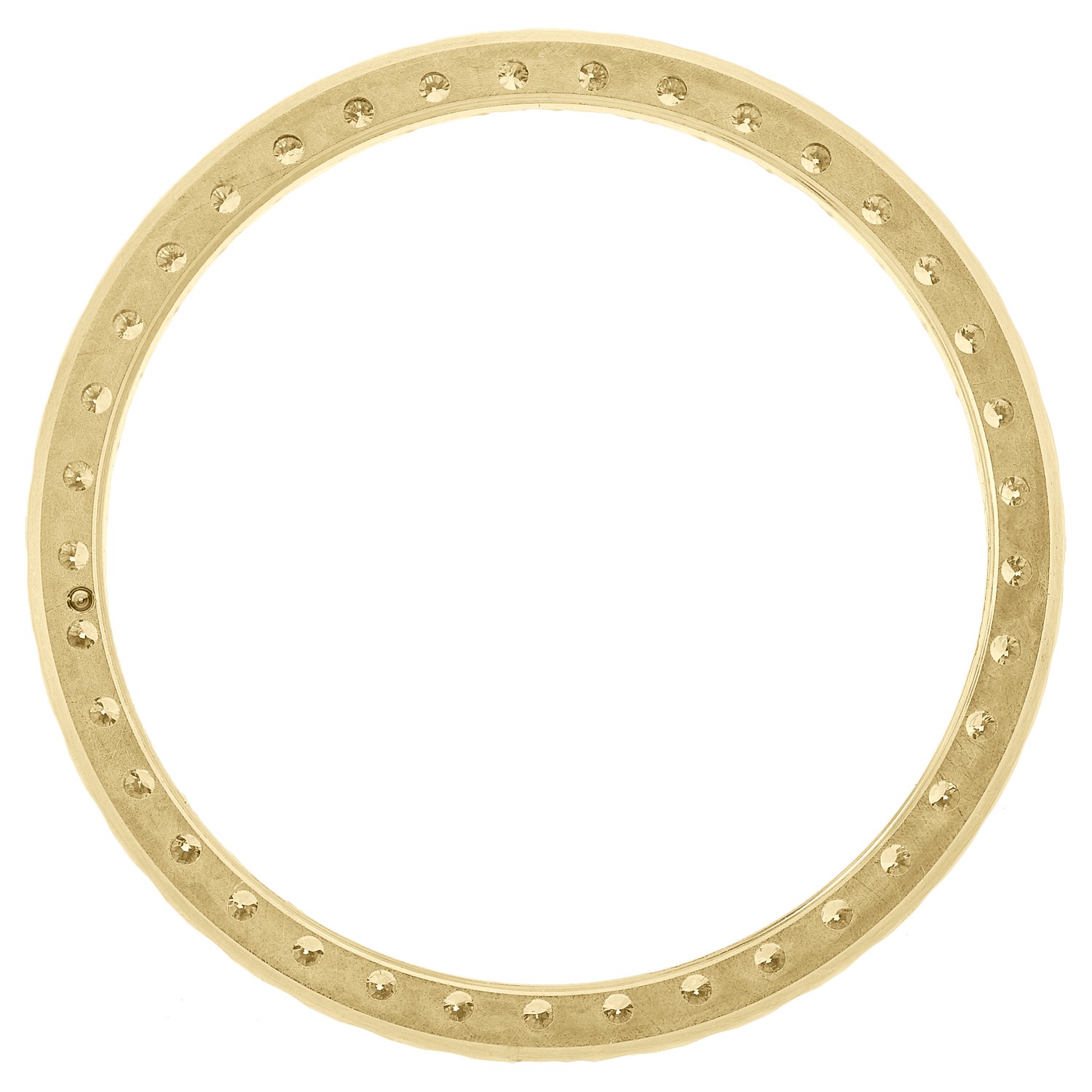 Custom U-Cut Bead Set Diamond Bezel For Rolex DateJust Midsize 31mm 0.65 CT