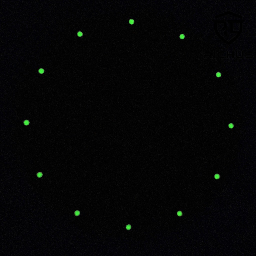 37mm Watch Dial With Hand Green Luminous Fit ETA6497 ST3600 Movement Accessories