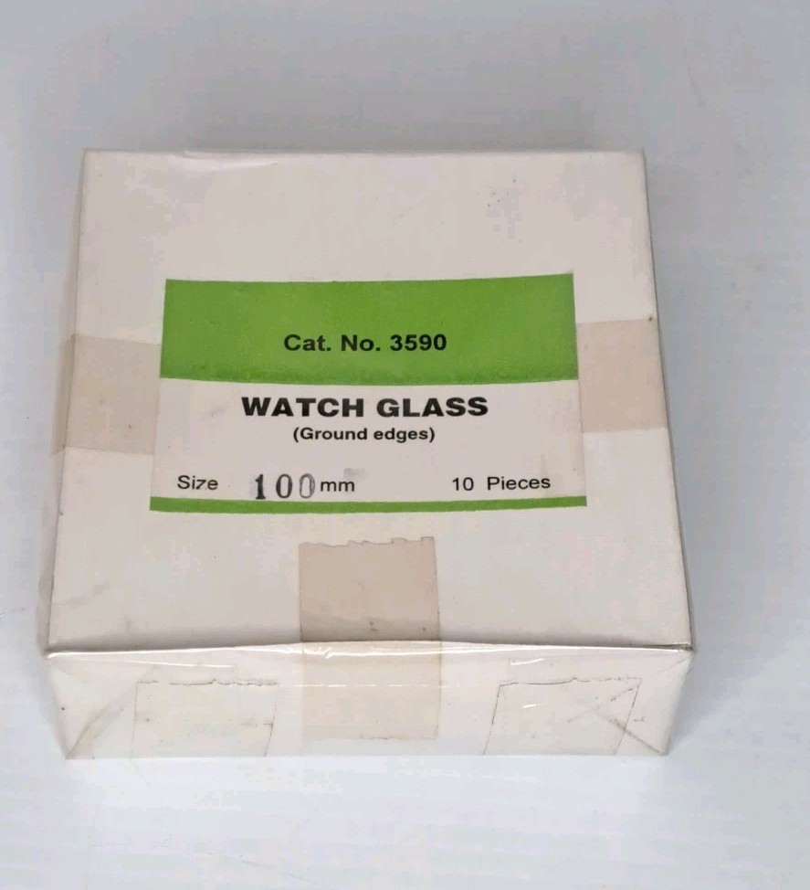 Lot 30 Watch Glasses Ground Edges 62/75/100mm Cat. 3590 New Lab Glass