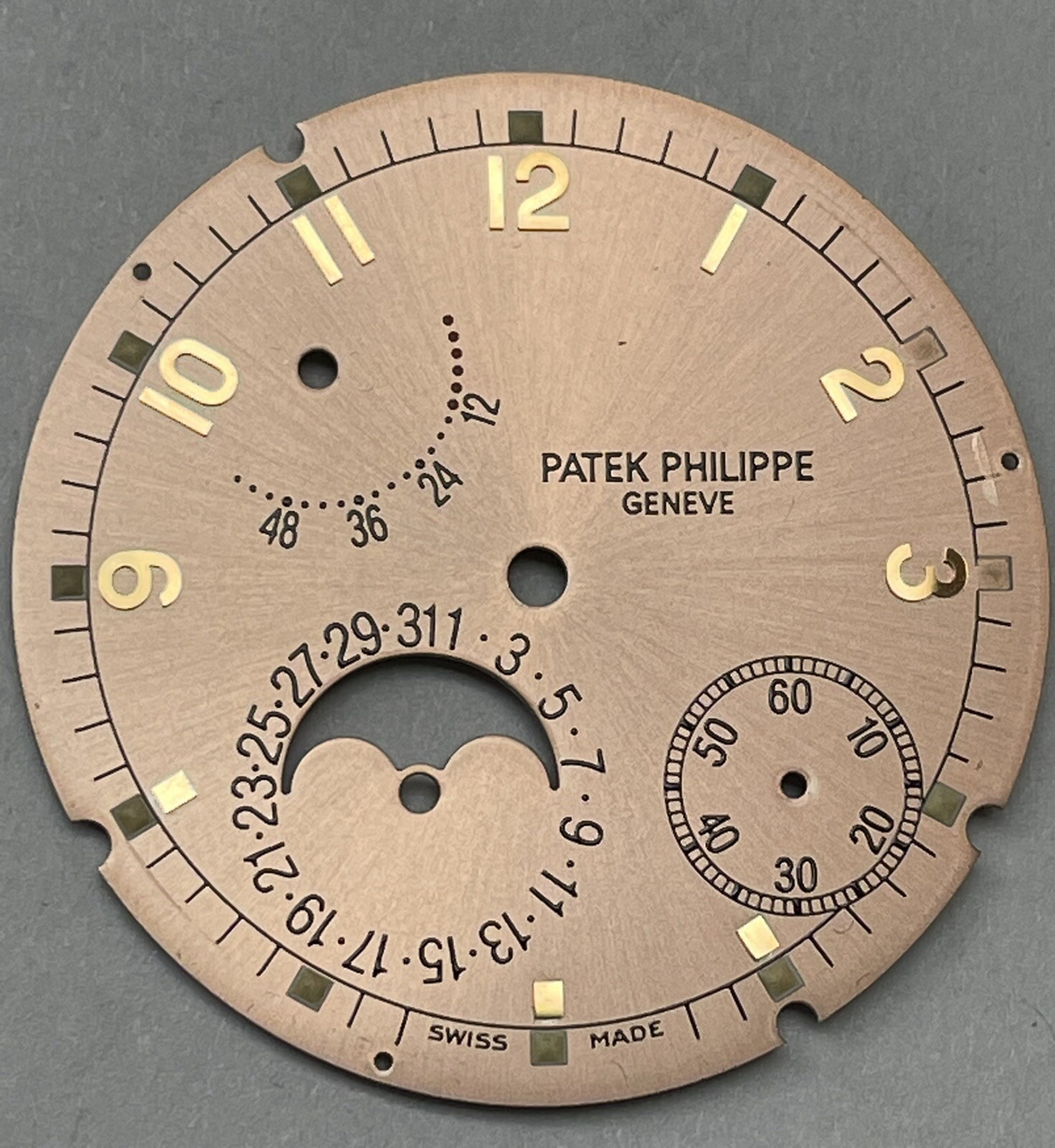 Patek Philippe 5055/R Moon Phase Pink Salmon 750au gold Dial