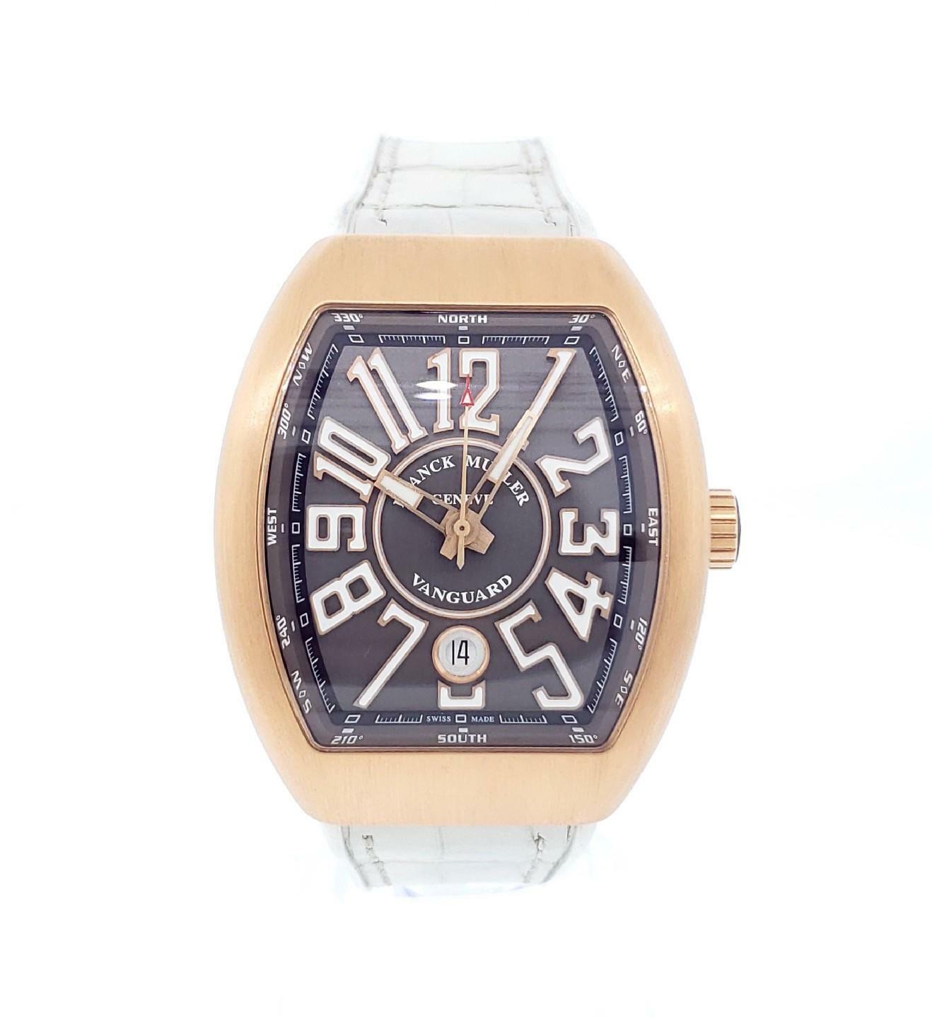 Franck Muller Vanguard Automatic 41mm 18k Rose Gold Grey Dial Ref. V 41 SC DT