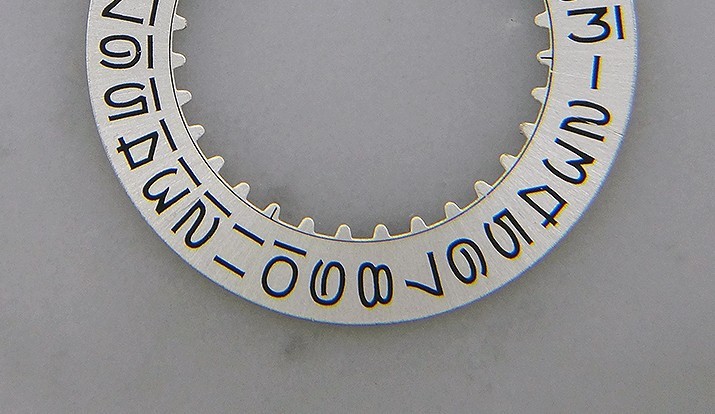 Genuine Rolex Submariner GMT Metallic Silver Date Disc Wheel 1560 1570 1575