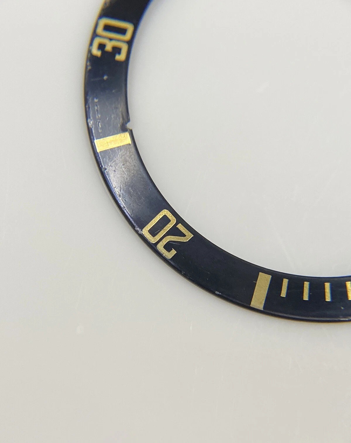 ROLEX SUBMARINER Ref.16803 16808 16613 16618 Original Bezel Disc Tritium pearl