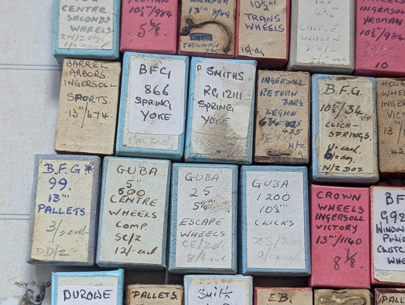 Watch Parts, New Old Stock in Boxes, Various Makes / Cals, BFG, Brac etc #R602