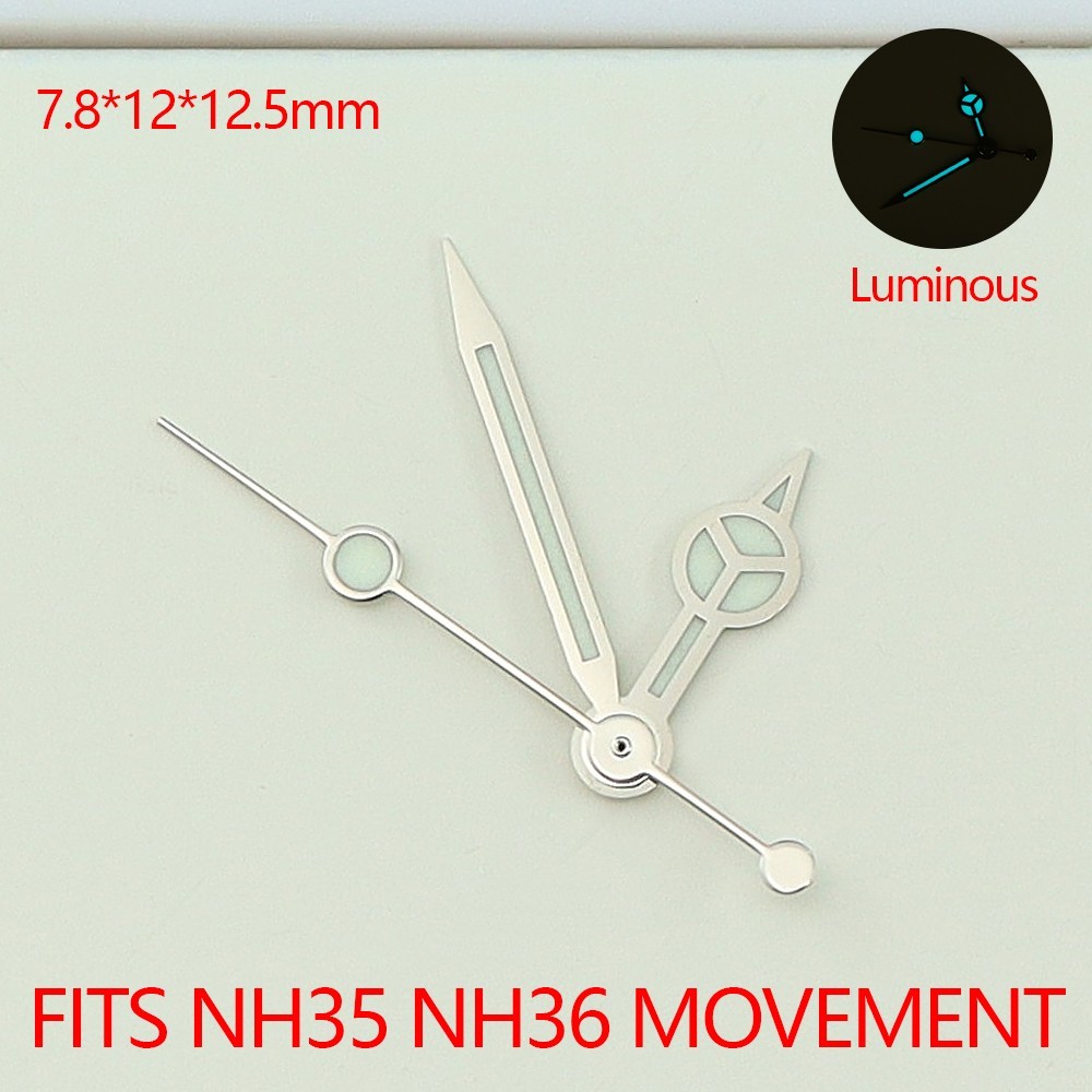 Watch Hands Green Luminous For Diver Modify GMT SUB Mod Seiko NH34 35 NH36 NH38