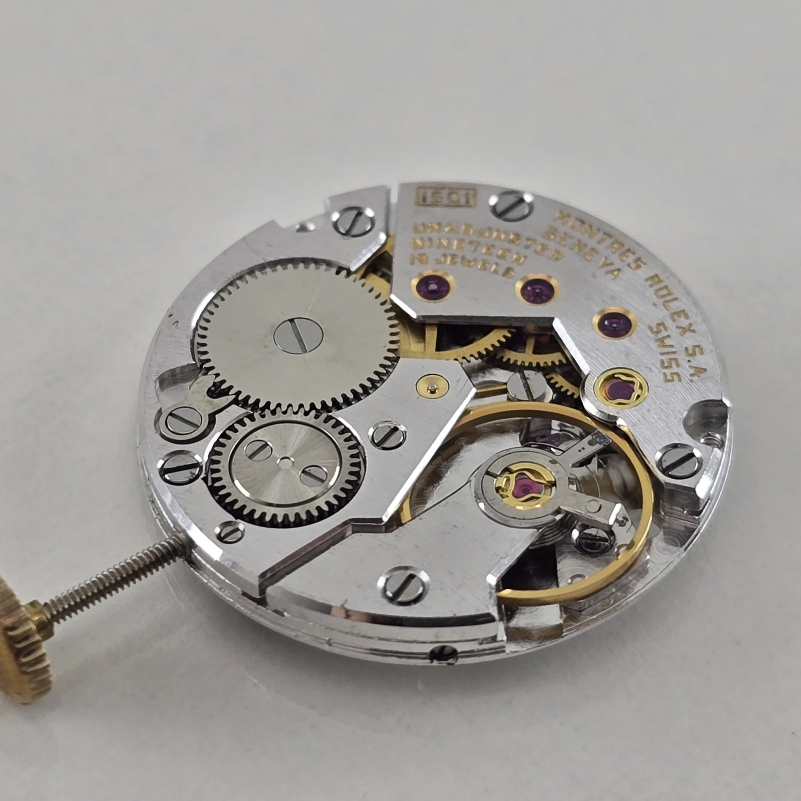 ROLEX VINTAGE 1601 MANUAL WIND MOVEMENT COMPLETE (V.GOOD & 100% ORIGINAL)