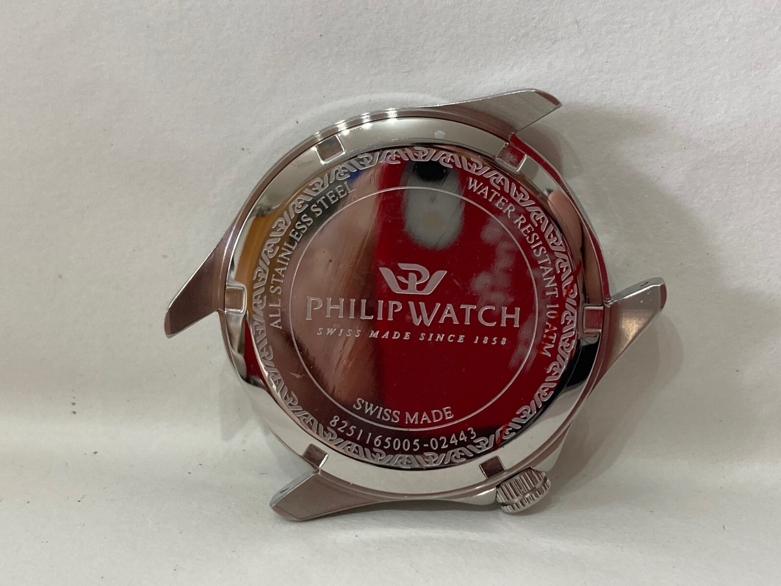 SPARE PARTS ACCESSORY STEEL CASE PHILIP WATCH CARIBE NEW.16