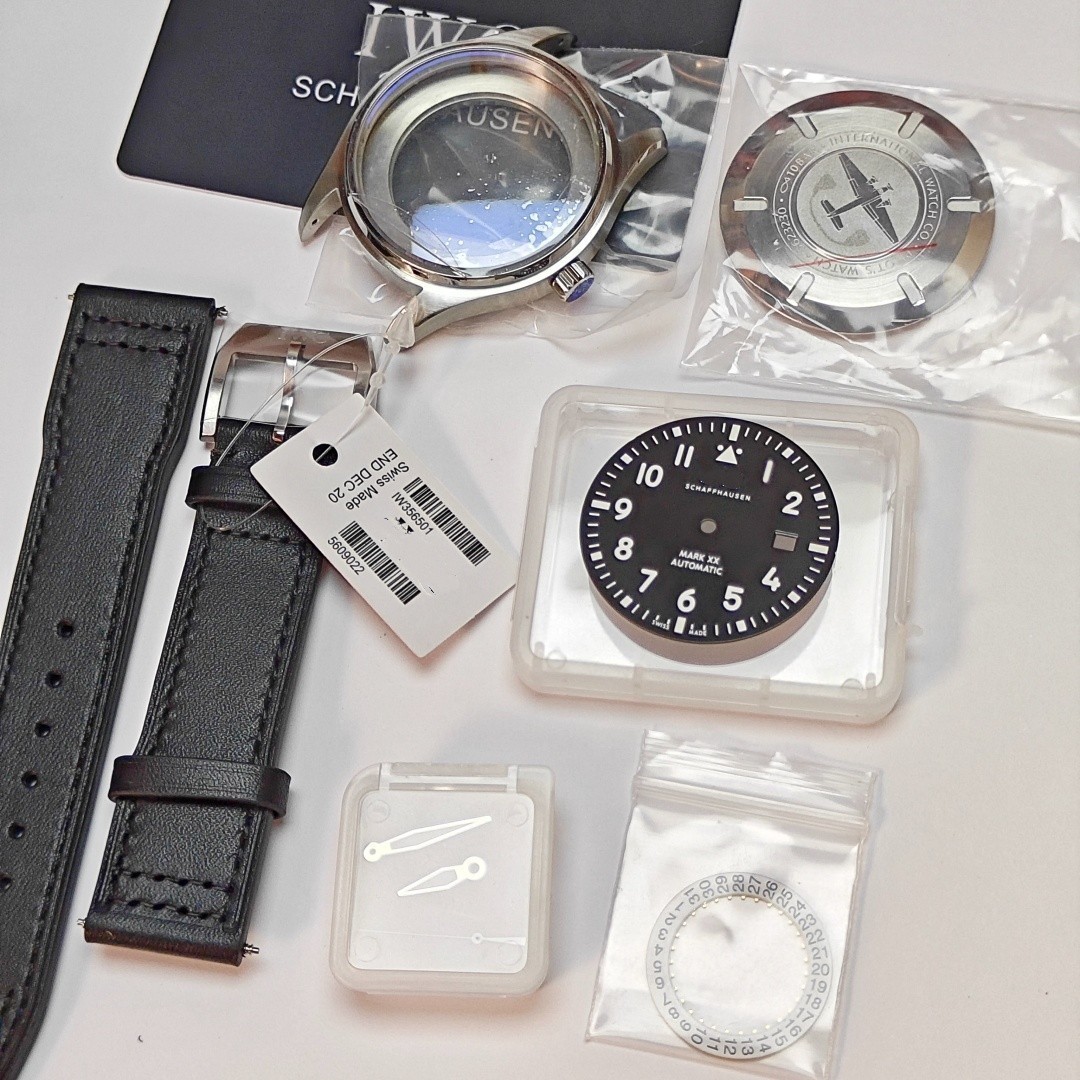 DIY 40mm Watch Case+Leather Strap For 2892 Movement After-sales accessories