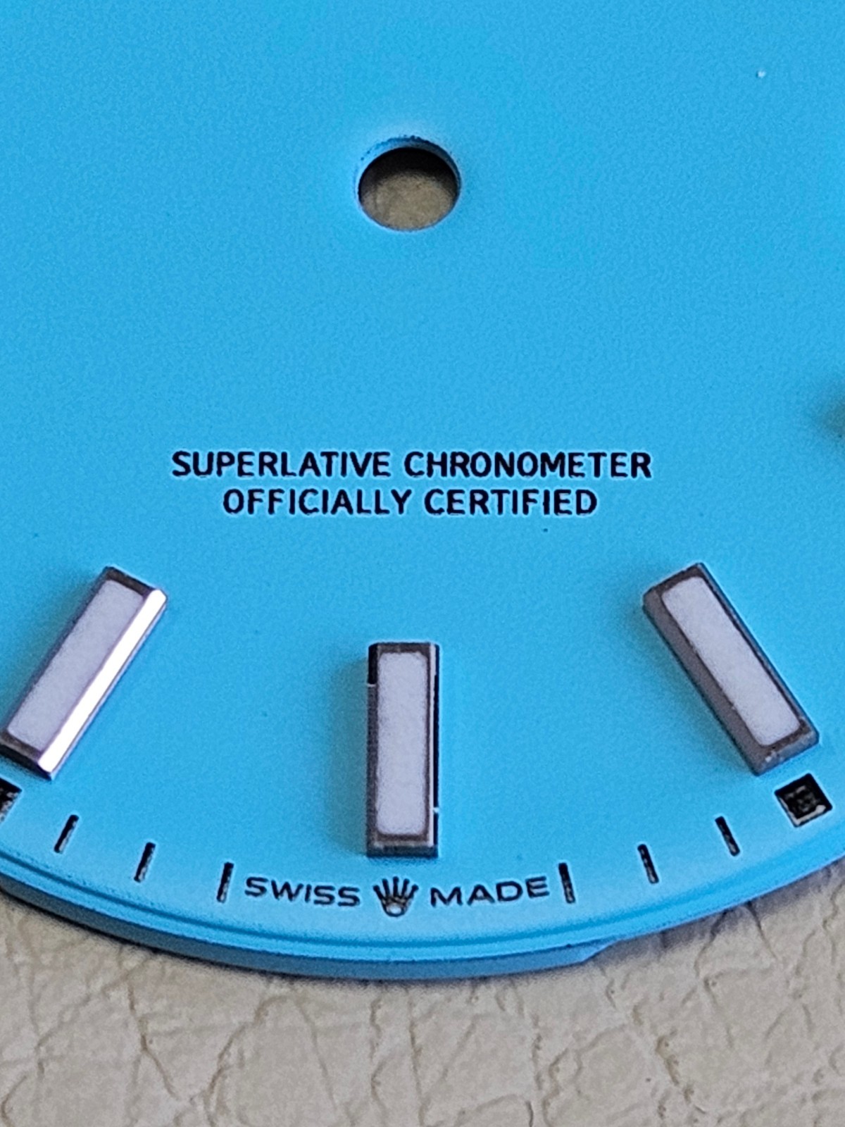 DIAL ONLY ROLEX 126300 126334 DATEJUST 41mm WATCH – BESPOKE TURQUOISE “TIFFANY”