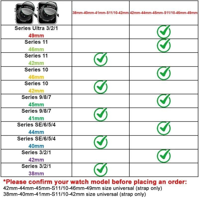 Silicone Band for Apple Watch Strap for Iwatch 11 10 9 8 7 6 5 3 Se Ultra3 2 1