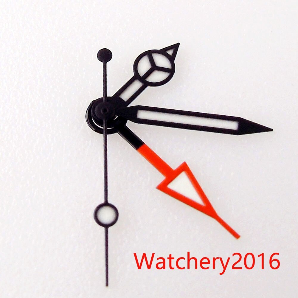 NEW Arrive Watch Hands Red Orange 2.2mm Hole GMT hands Fit NH34 NH34A Watch Part