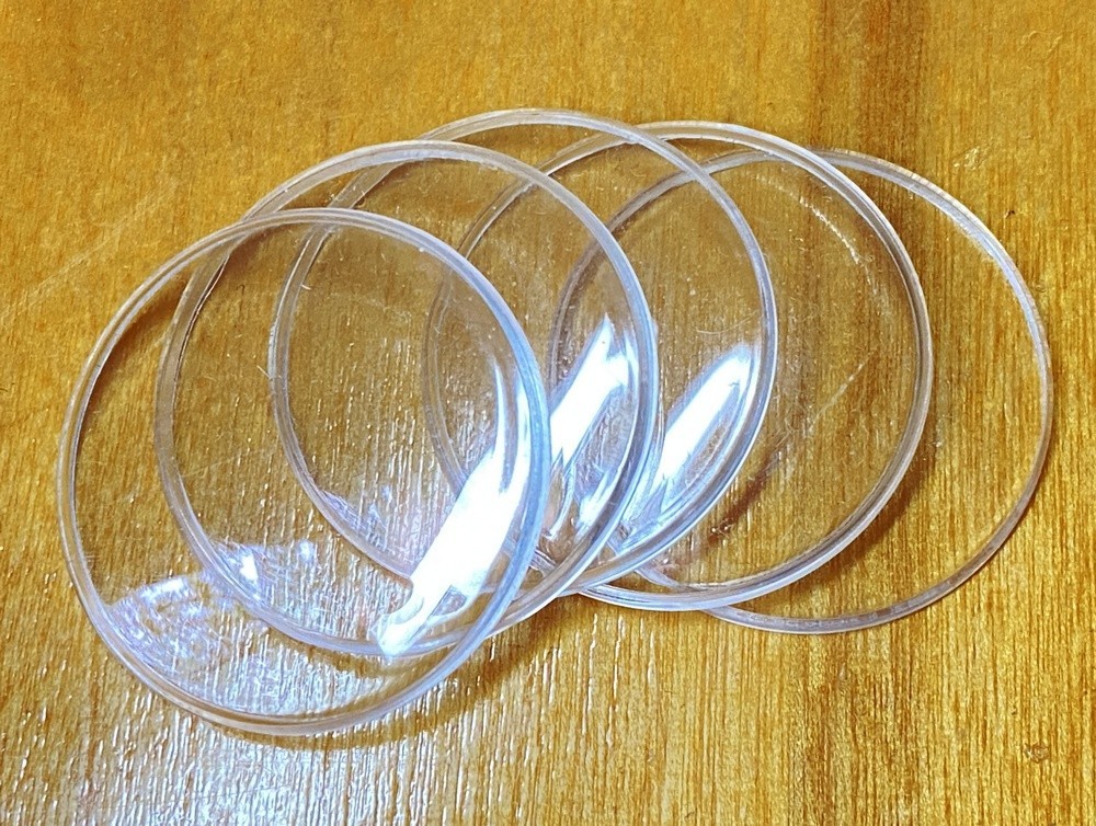 5pcs Diameter 31.2 mm USSR Watch Replacement round plastic glass 5pcs for Zim