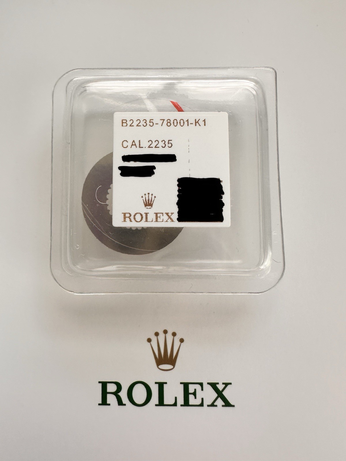 Genuine Rolex 2235-78001 Date Indicator D21.00 Champagne-colour Black