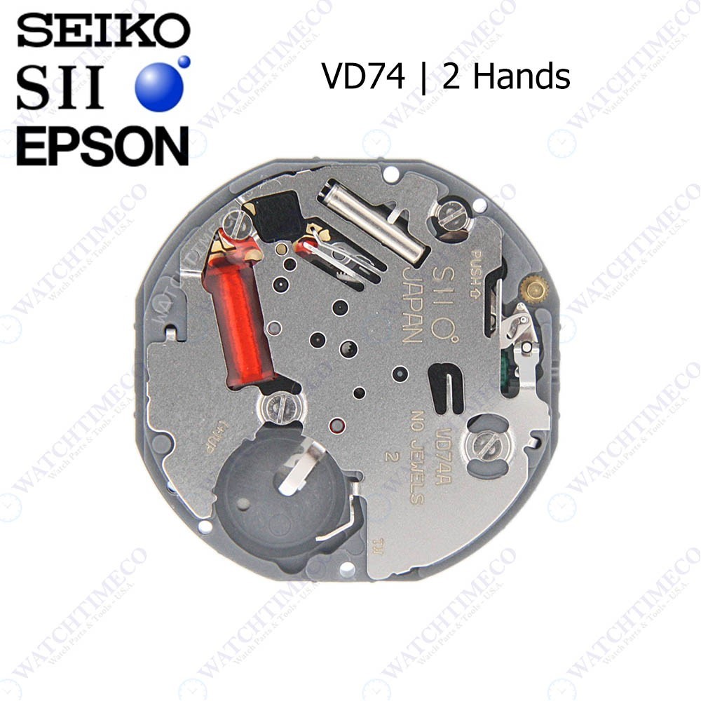Genuine Seiko SII Epson VD74 Watch Movement Japan 2 Hands