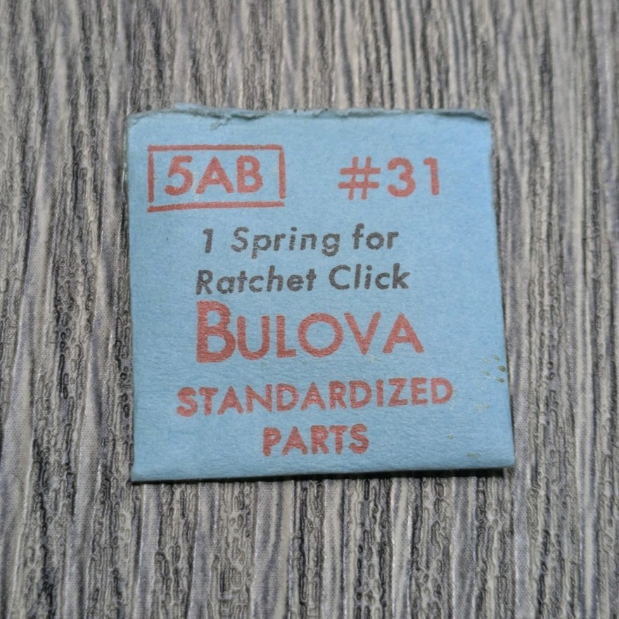 Bulova 5AB #31 Spring For Ratchet Click (NOS)