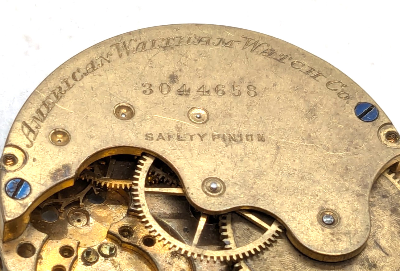 American Waltham Watch Co. 35 mm Pocket Watch Mechanical Movement Part 3044658
